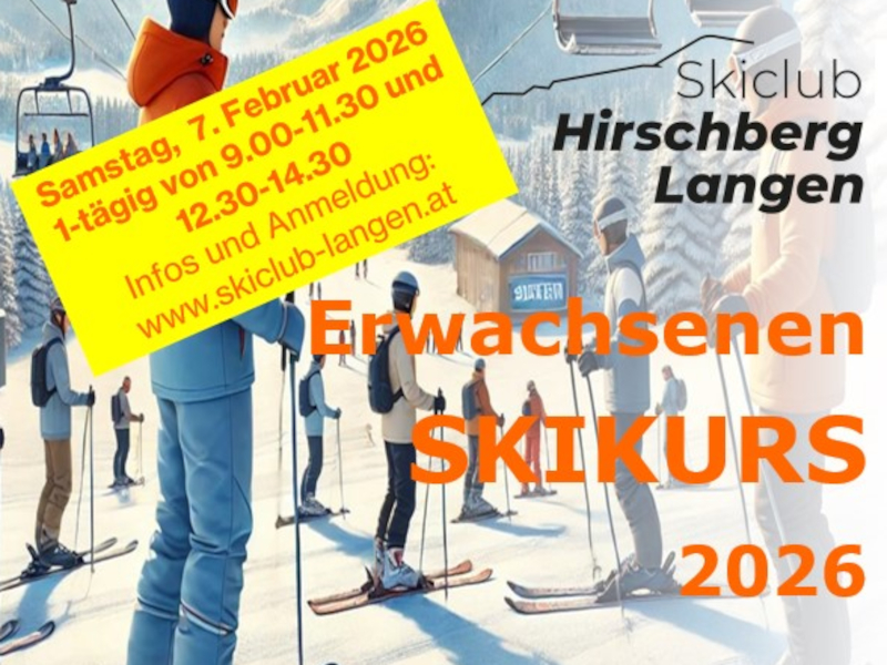 Anmeldung – neuer Termin Erwachsenen-Skikurs 2026 (1-tägig)