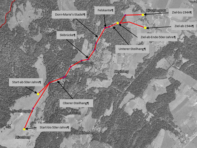 Hirschberg-Abfahrtslauf mit geänderter Streckenführung