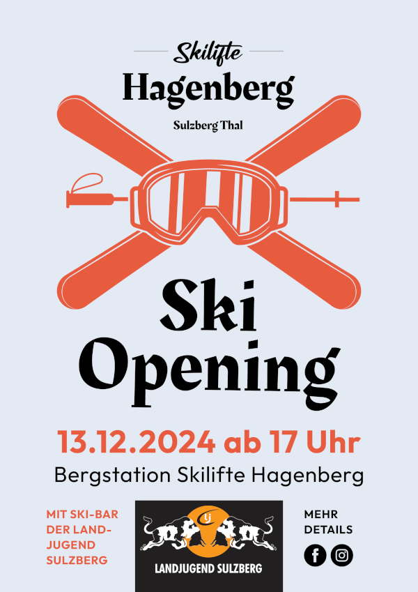 Info: Einladung zum SkiOpening – 13.12.2024 – Skilifte Hagenberg