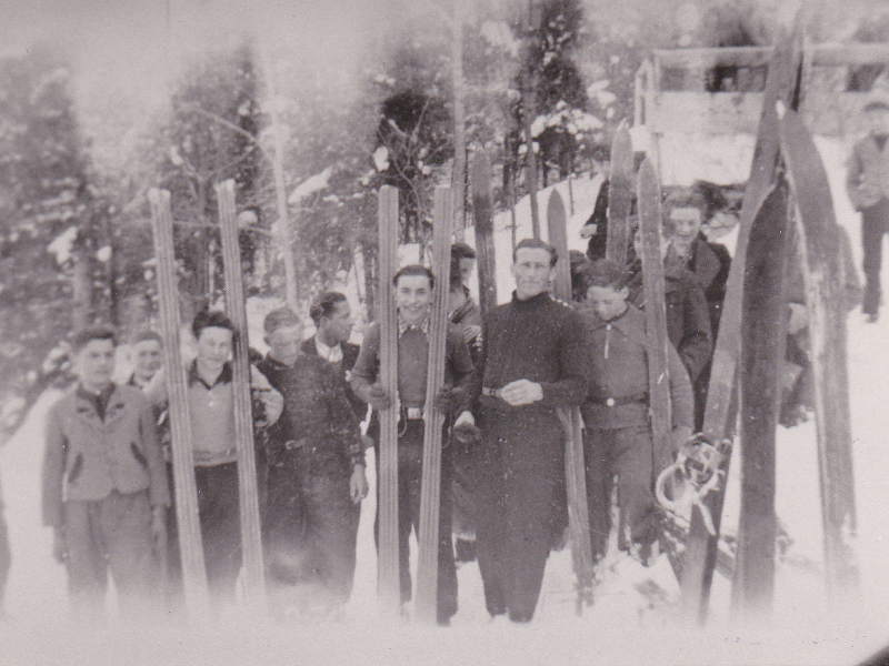 Skispringen 1930er Jahre Thal Au-1