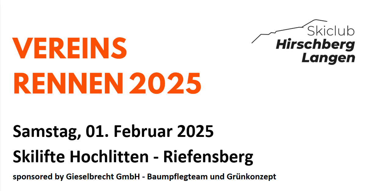 Ankündigung: Vereinsrennen 2025